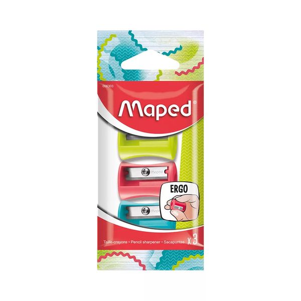 Apontador Maped Basic Vivo 1 Furo Cores Diversas - Item Sortido Apontador Maped Basic Vivo 1 Furo Cores Diversas - Item Sortido