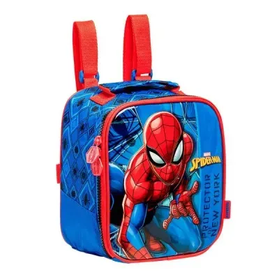 Kit Escolar Spider-Man Marvel Xeryus - Mochila com Rodinhas, Lancheira e Estojo