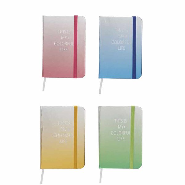 Caderneta Le com Pauta Brochura Capa Dura Furta Cor 160 Folhas 7,5x10,5cm Cores Diversas