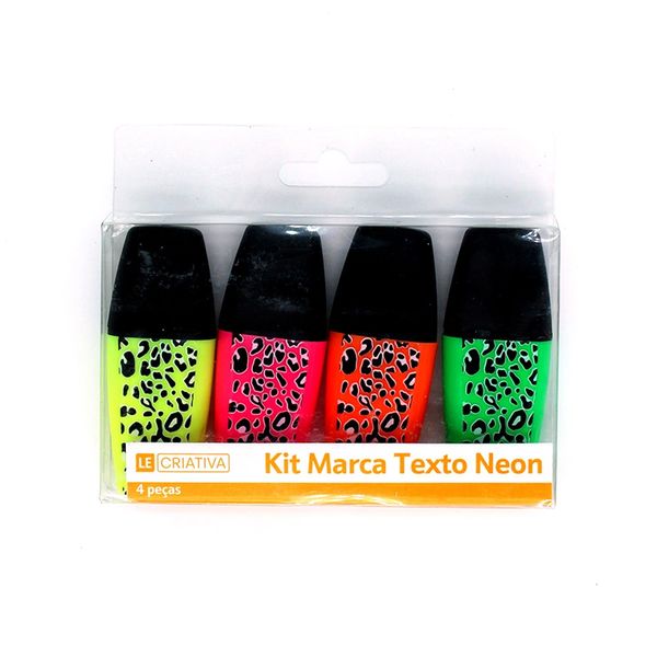 Kit Marca Texto Le Neon com 4 Unidades