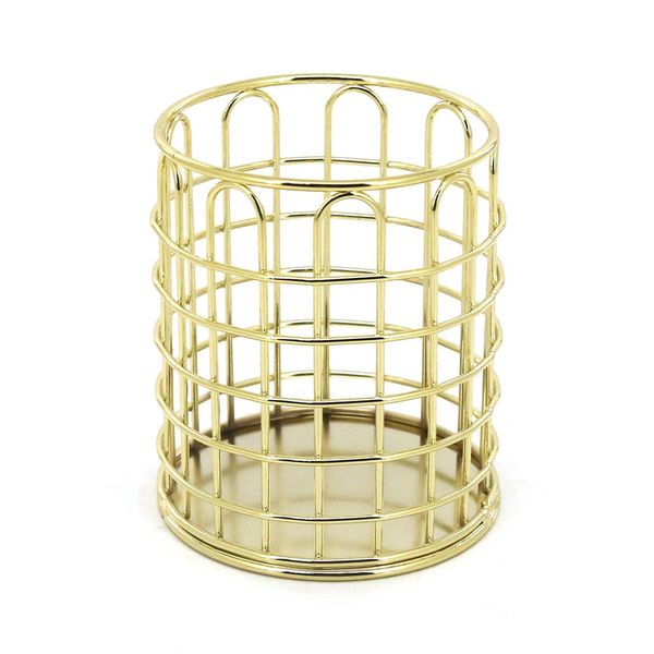Porta Lápis Le Aramado Metal Ouro 251327