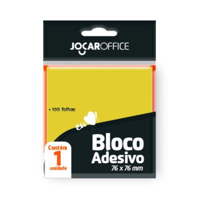 Bloco Adesivo Leonora Amarelo 76x76mm 100 Folhas