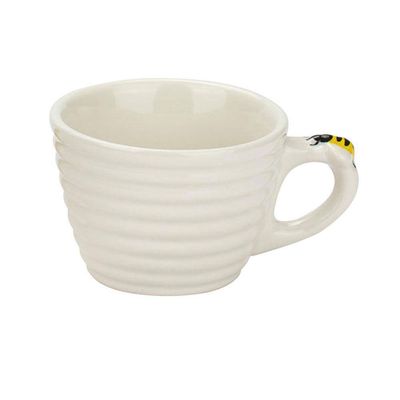 Conjunto de Xícaras para Café Hauskraft Bee em Porcelana 90 ml Branca 4 Peças Branco