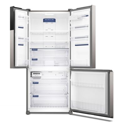 Geladeira Electrolux Frost Free Inverter 590L AutoSense 3 Portas Cor Inox Look (IM8S) 220V