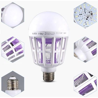 Lâmpada LED 12W com Luz Mata Inseto Mosquito Pernilongo Led Bivolt