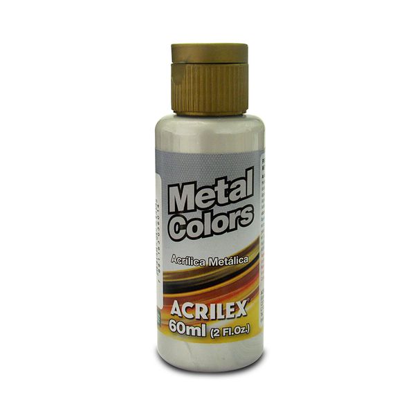 Tinta Acrílica Metal Colors 60ml Prata