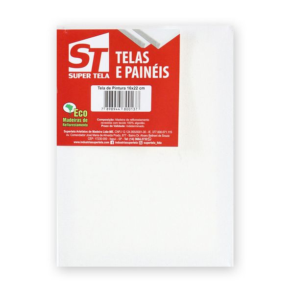 Tela para Pintura Supertela 16x22cm