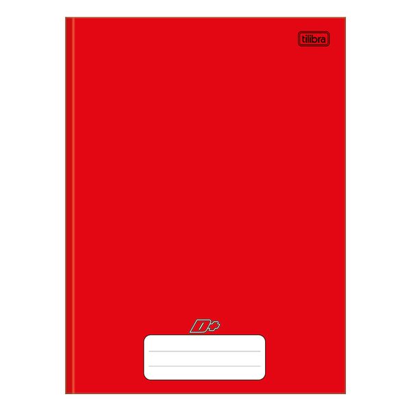 Caderno Brochura Tilibra Capa Dura 1/4 Vermelho 96 Folhas