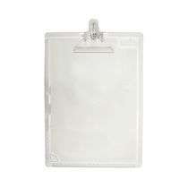 Prancheta Dello Ofício Acrílico Cristal com Prendedor de Plástico 24x34cm