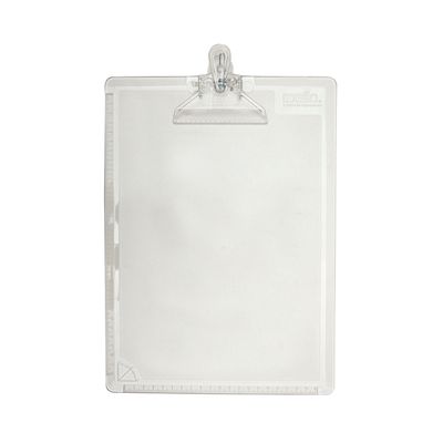 Prancheta Dello Ofício Acrílico Cristal com Prendedor de Plástico 24x34cm