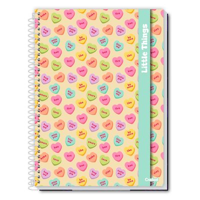 Caderno Universitário Feminino Little Things 160F/10 Matérias Credeal
