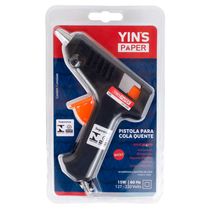 Pistola de Cola Quente Preto e Laranja YP7019 - Yins