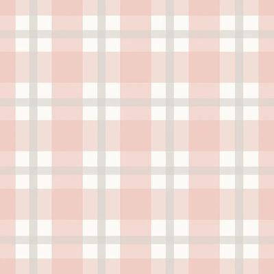 Papel de Parede Revoada Xadrez Rosa e Cinza 4459