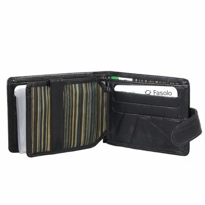 "CARTEIRA MASCULINA FASOLO COURO PORTA CHEQUES K148 PRETA Cor:Preto;Tamanho:Único;Genero:Homem"