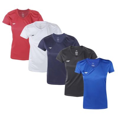 Kit 5 Camisetas Penalty X Feminino P / Vermelho/Branco