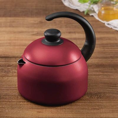 Jogo Chaleira e Frigideira Wok 28cm Tramontina Antiaderente Starflon Max Alumínio Vermelho
