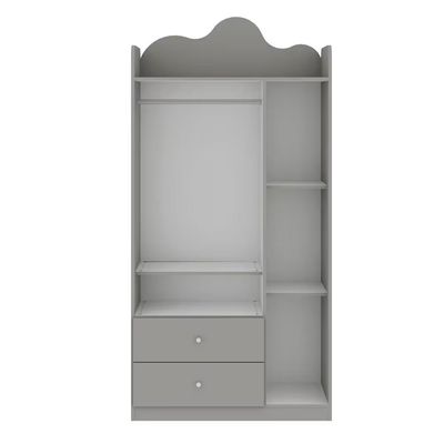 Guarda-Roupa Infantil Genialflex Nuvem com 3 Portas, 2 Gavetas, 3 Prateleiras e 91cm de largura  Fendi Fendi