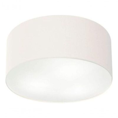 Plafon Cilíndrico Vivare Md-3055 Cúpula Em Tecido 80x21cm - Bivolt Branco 127/220v