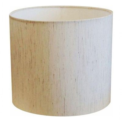 Cúpula Abajur E Luminária Cilíndrica Vivare Cp-7013 ø30x30cm - Bocal Nacional Linho Bege