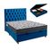 Cama + Bau Azul E Colchão Ortobom D33 Casal - Iso100 + Cabeceira