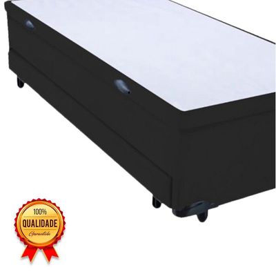 Bicama Box Baú Com Cama Auxiliar Solteiro 88x188x44 Preto