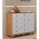 Comoda Junior New 1 Porta 4 Gavetas - Moveis Peroba Amendoa-branco