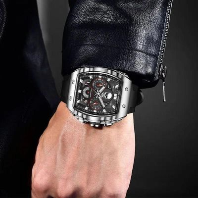 Relógio 9112 De Silicone Impermeável Masculino, Militar, Esporte Cinza