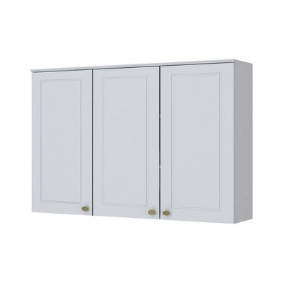 Armário Aéreo Americana 3 Portas 120CM Henn Branco