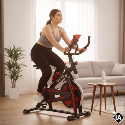Bicicleta Ergométrica Spinning Até 120 Kg Com Inércia 13 Kg Lv-bem120 Livvo