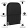 Cabeceira Cama Box 100cm Orgânica Lanna W01 Couríssimo Preto - Lyam Decor