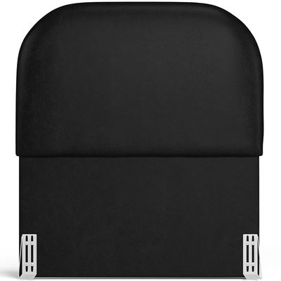 Cabeceira Cama Box 100cm Orgânica Lanna W01 Couríssimo Preto - Lyam Decor