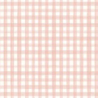 Papel de Parede Revoada Xadrez Picnic Pincelada Rosa 4440