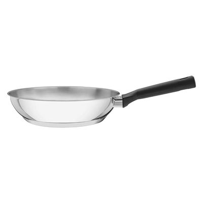 Frigideira Tramontina Brava Baquelite em Aço Inox Fundo Triplo Cabo de Baquelite 24 cm 2,1 L