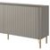Rack Para Sala de Estar TV 85 Pol 4 Portas Brise Pés Industrial Dourado Alef I03 Grigio - Lyam Decor