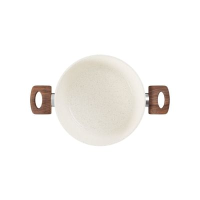 CAÇAROLA JOMAFE OSLO STONE EM ALUMINIO FORJADO COM REVESTIMENTO CERÂMICO 24CM 76128324