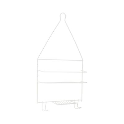 Porta Shampoo Le Ferro Emborrachado Branco 24x48x8cm