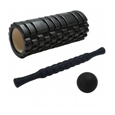 Conjunto de Yoga 5 Peças Rolo Bastão Faixa Elástica Bola