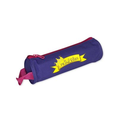 Kit Mochila Infantil Escolar Lancheira Estojo Princesa Roxa