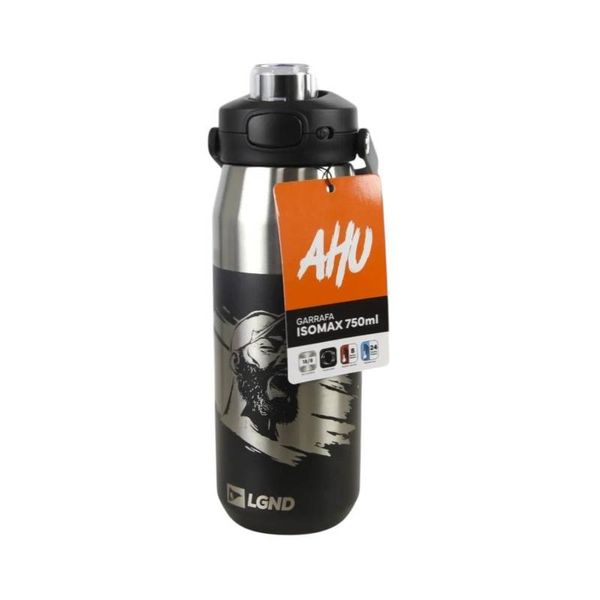 Garrafa Térmica Preta Inox Legendários AHU Licenciado 750ml