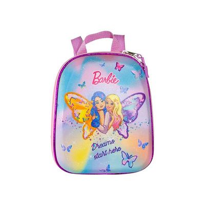 Mochila Escolar Infantil de Costas Barbie Borboleta Tie Dye
