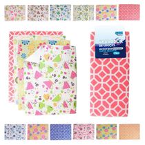 Kit 10 Toalha Aparador Louças Microfibra Estampada 38cmx50cm