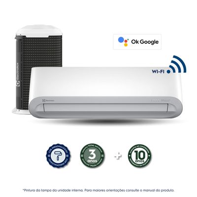 Ar-Condicionado Electrolux Split 12.000 BTUs Color Adapt Frio com Wi-fi (YI12F/YE12F) 220V