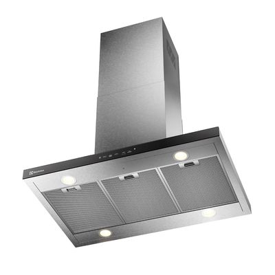 Coifa de Ilha Electrolux 90cm Inox Experience com Inteligência Artificial e Alto Poder Sucção (CE9IF) 127V