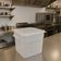 Pote Organizador para Food Service 8 Litros com Medidor em Polipropileno com Tampa de Silicone