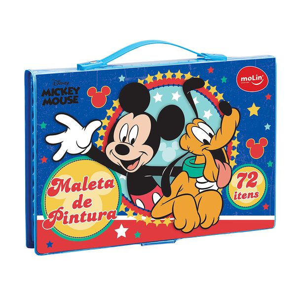 Maleta de Pintura Molin Disney Mickey com 72 Peças Maleta de Pintura Molin Disney Mickey com 72 Peças