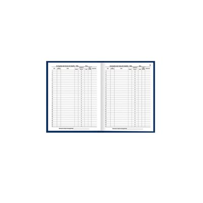Livro de Ponto Tilibra Capa Dura Pequeno com 160 Folhas 153x216mm
