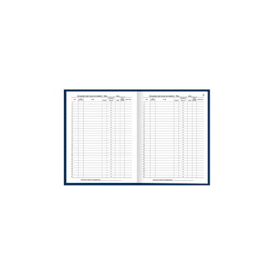 Livro de Ponto Tilibra Capa Dura Pequeno com 160 Folhas 153x216mm
