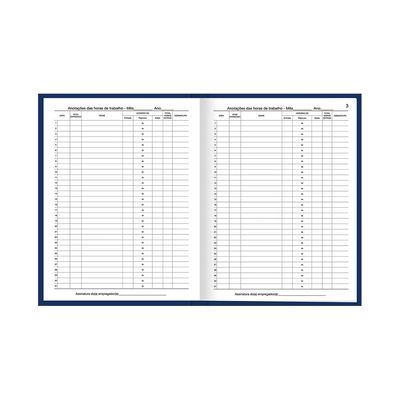Livro de Ponto Tilibra Capa Dura Pequeno com 160 Folhas 153x216mm