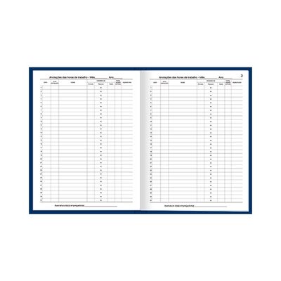 Livro de Ponto Tilibra Capa Dura Pequeno com 160 Folhas 153x216mm