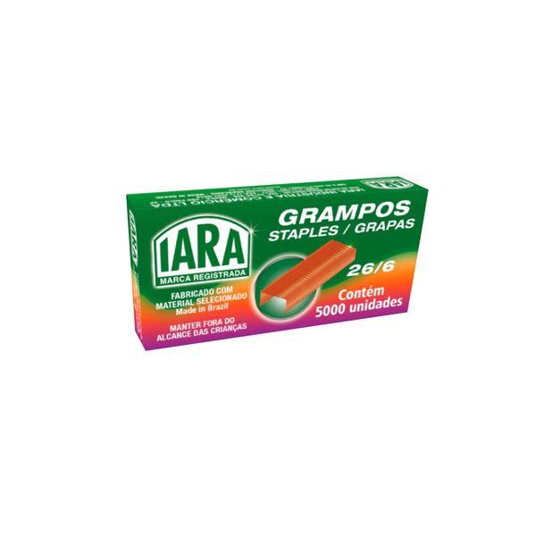 Grampo Iara Nº26/06 com 5000 Unidades Grampo Iara Nº26/06 com 5000 Unidades
